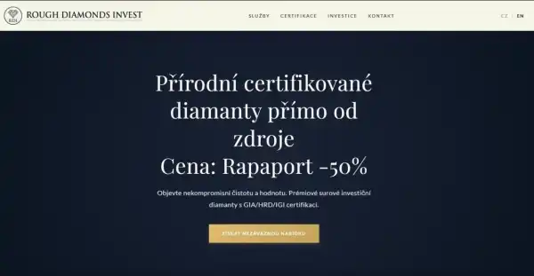 Zakázkový dovoz surových diamantů